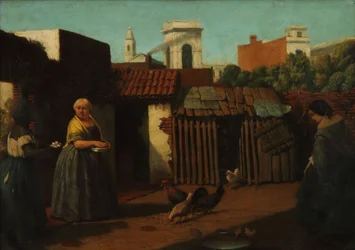 Patio porteño en 1850